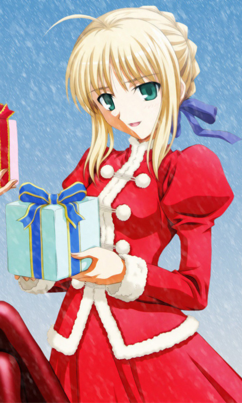 Anime Christmas screenshot #1 480x800