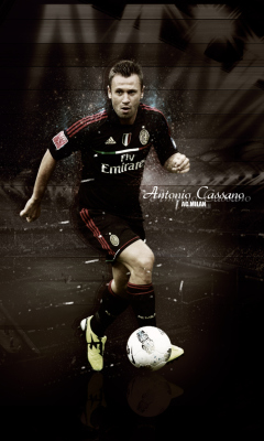 Fondo de pantalla Antonio Cassano 240x400