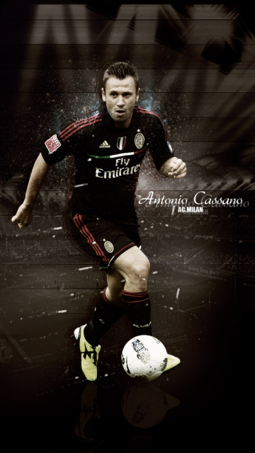 Fondo de pantalla Antonio Cassano 360x640