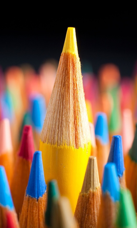 Sfondi Colored pencils 480x800