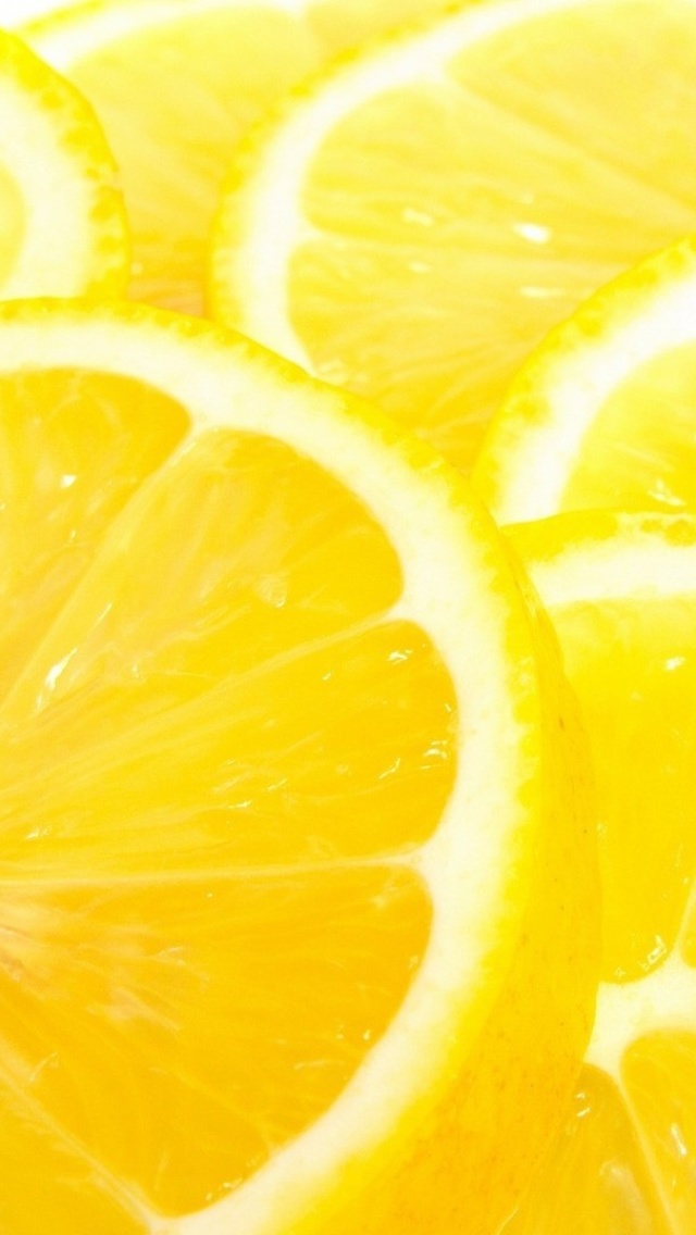 Das Macro Lemon Wallpaper 640x1136