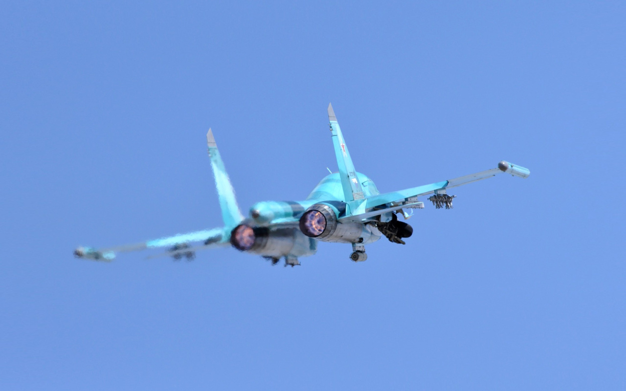Screenshot №1 pro téma Military Sukhoi Su 34 1280x800