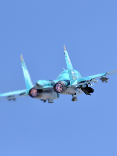 Military Sukhoi Su 34 screenshot #1 240x320
