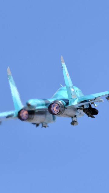 Military Sukhoi Su 34 wallpaper 360x640