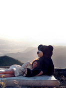 Screenshot №1 pro téma Girl Hugging A Big Teddy Bear 132x176