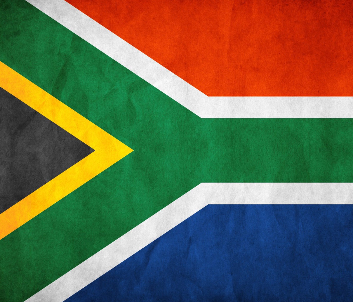 Das South Africa Flag Wallpaper 1200x1024