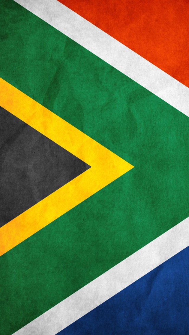 Das South Africa Flag Wallpaper 640x1136