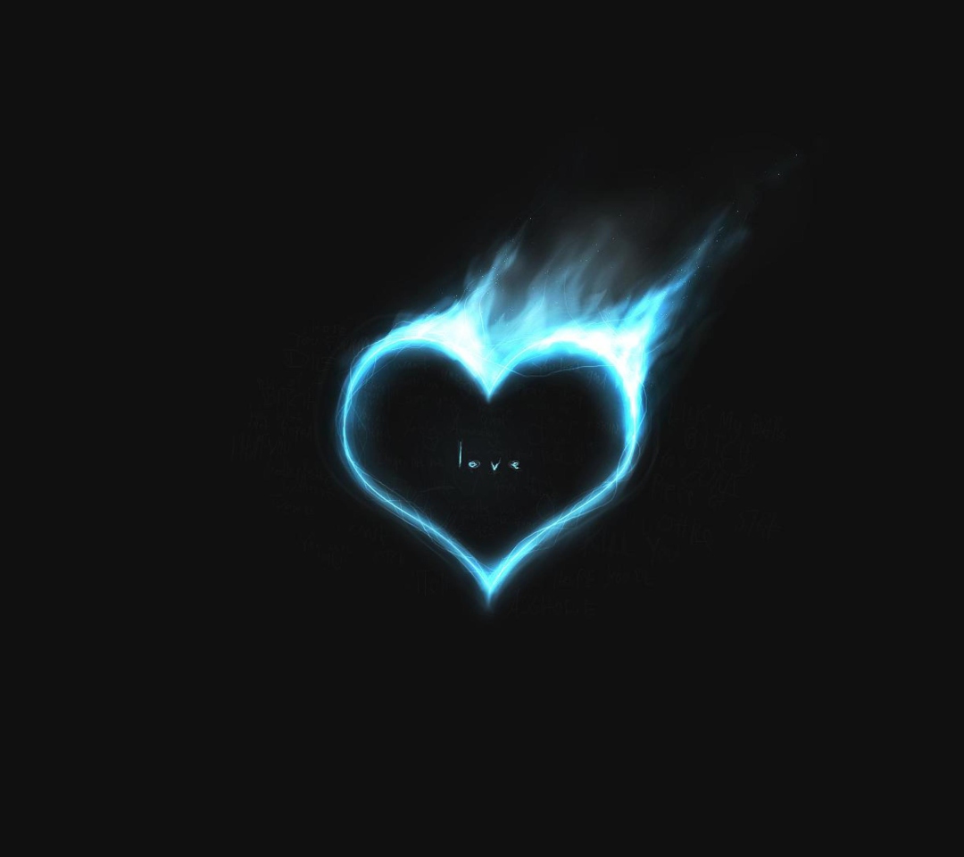 Fondo de pantalla Love Is On Fire 1080x960