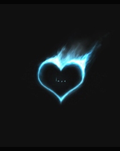 Sfondi Love Is On Fire 176x220
