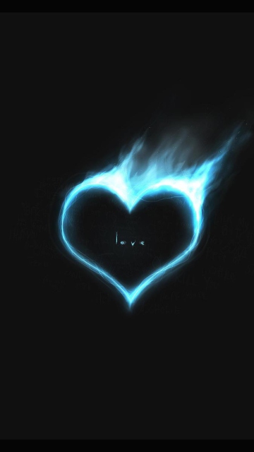 Love Is On Fire wallpaper 360x640