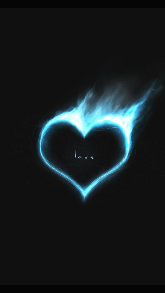 Das Love Is On Fire Wallpaper 640x1136