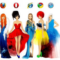 Das Browsers Girls Wallpaper 208x208