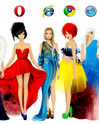Browsers Girls - Obrázkek zdarma pro Nokia C2-02
