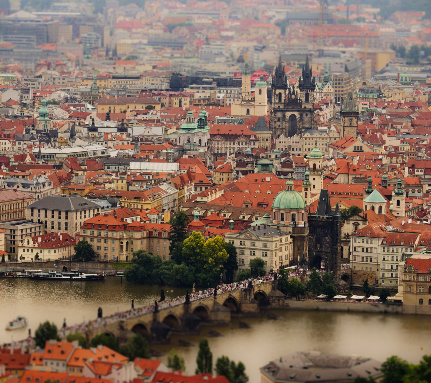 Prague, Czech Republic, Vltava River screenshot #1 1440x1280