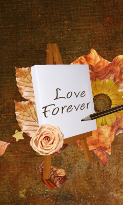 Das Love Forever Wallpaper 240x400