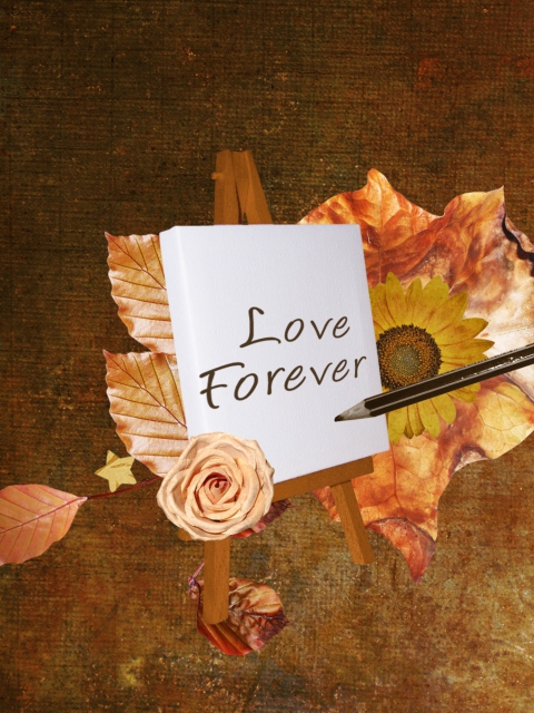 Das Love Forever Wallpaper 480x640