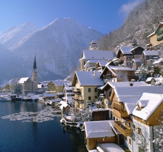 Hallstatt In Austria Background for iPad 2