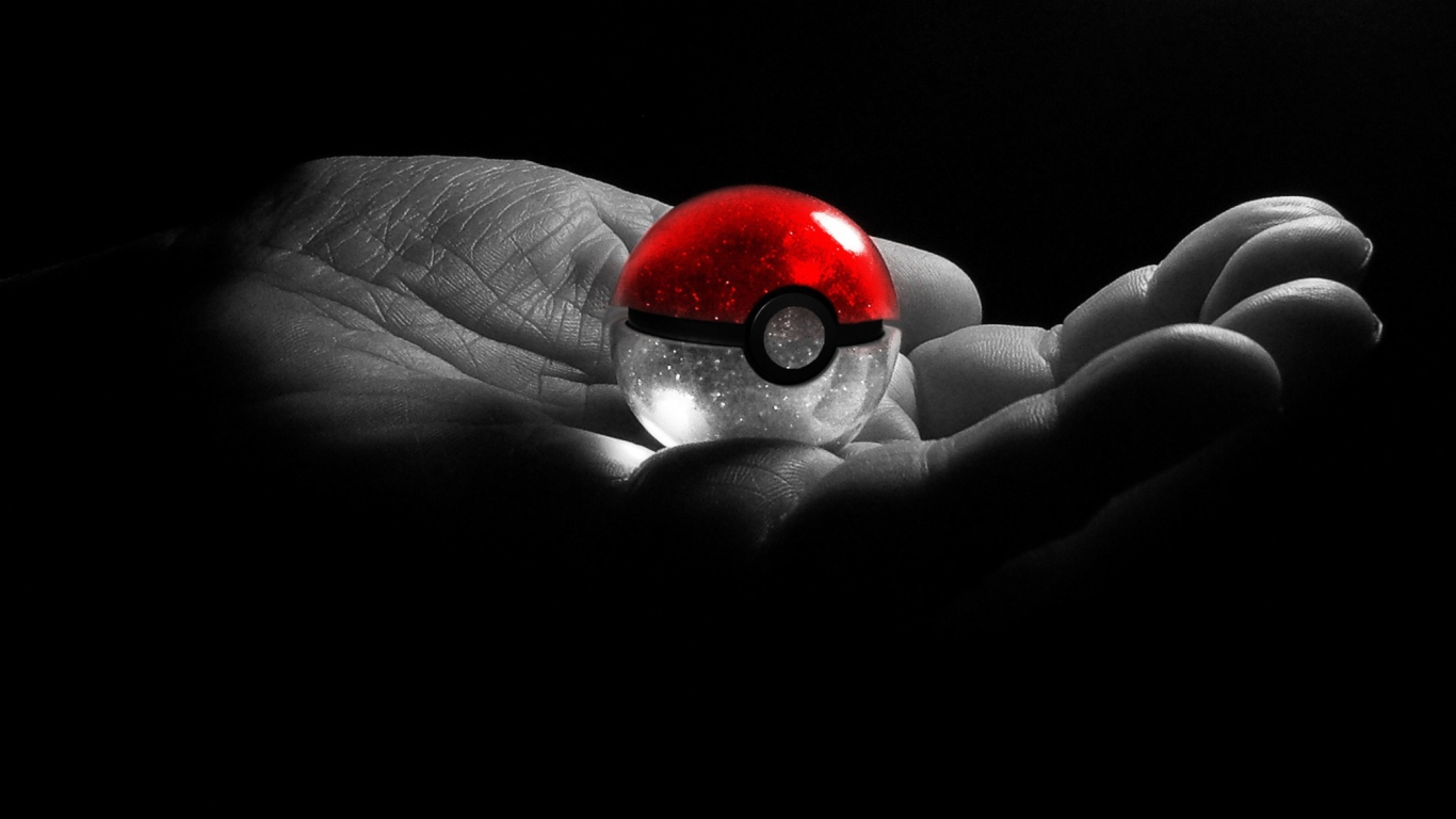 Das Pokeball Wallpaper 1366x768