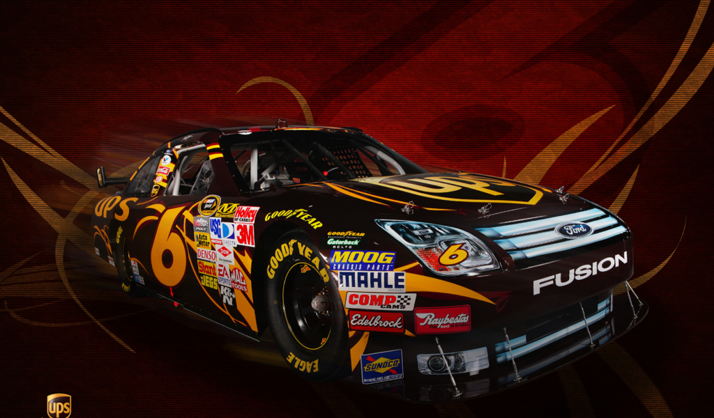 Fondo de pantalla Ford Fusion NASCAR 1024x600