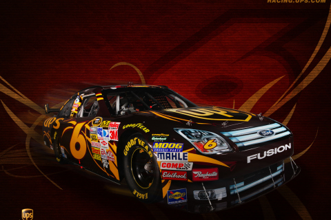 Fondo de pantalla Ford Fusion NASCAR 480x320