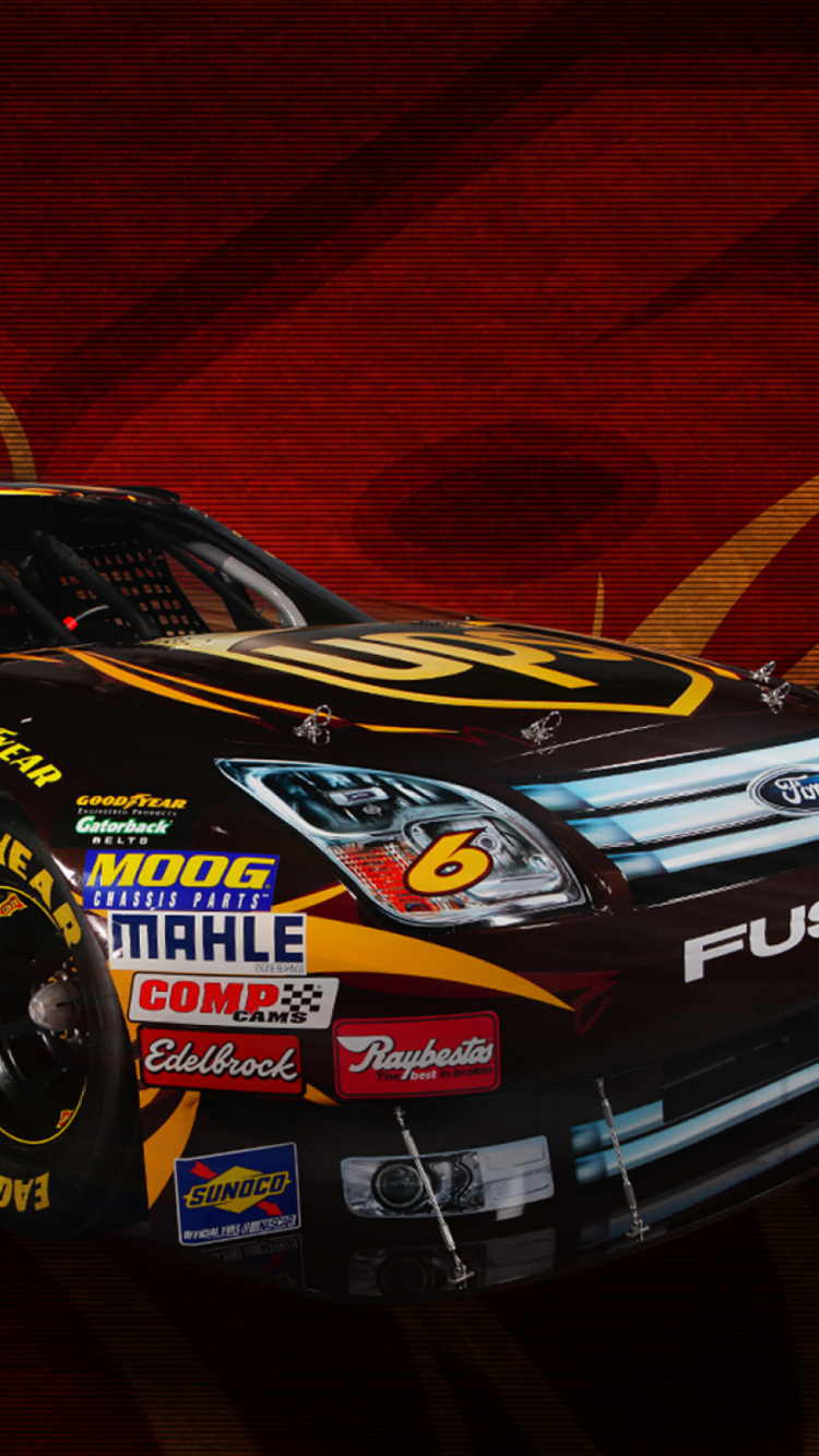 Fondo de pantalla Ford Fusion NASCAR 750x1334