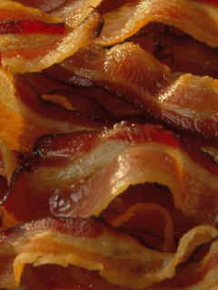 Das Crispy Bacon Wallpaper 240x320