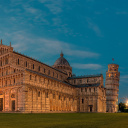 Fondo de pantalla Pisa Cathedral and Leaning Tower 128x128