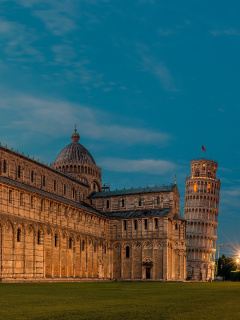 Das Pisa Cathedral and Leaning Tower Wallpaper 240x320