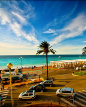 Fondo de pantalla Nice, French Riviera Beach 176x220