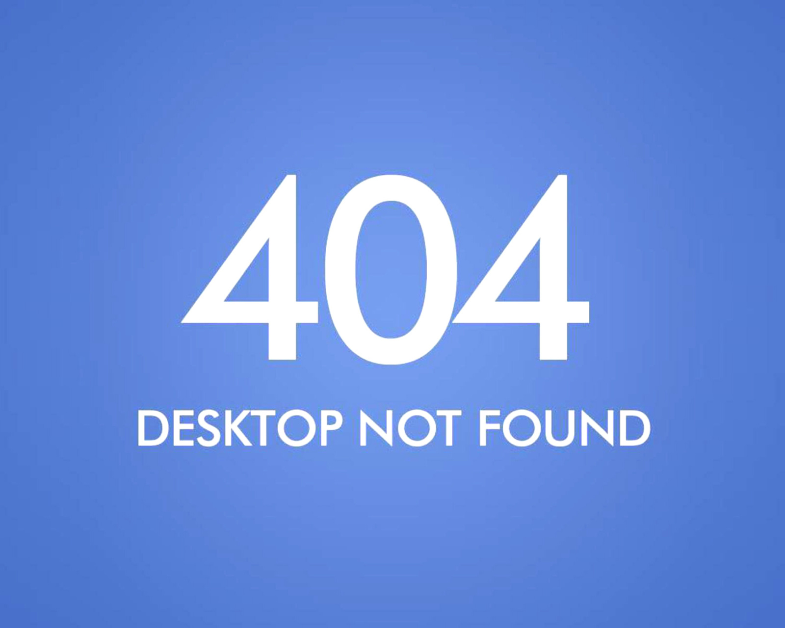 Fondo de pantalla 404 Desktop Not Found 1600x1280