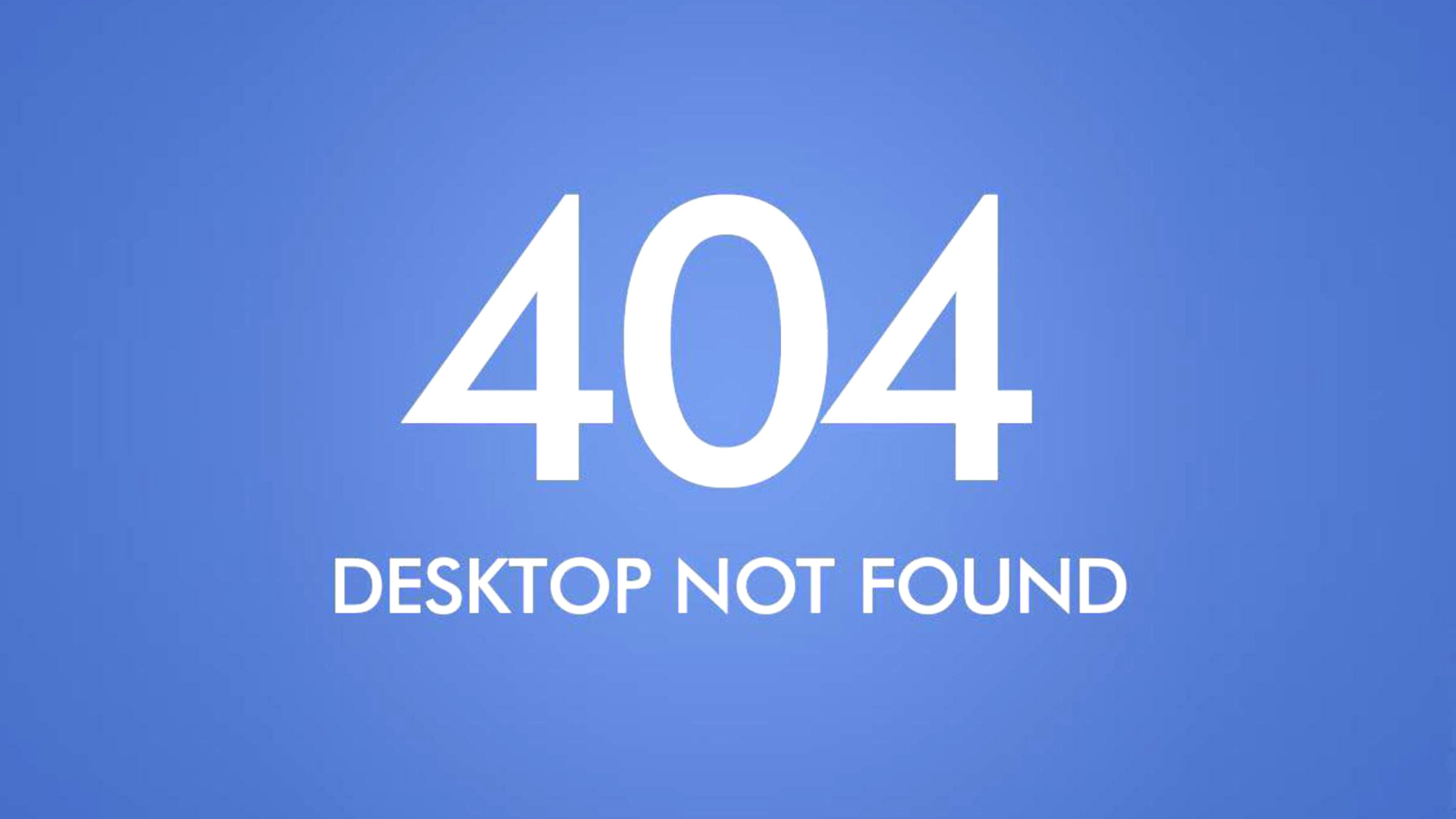 Fondo de pantalla 404 Desktop Not Found 1920x1080