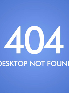 Обои 404 Desktop Not Found 240x320