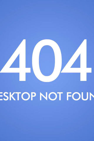 Fondo de pantalla 404 Desktop Not Found 320x480