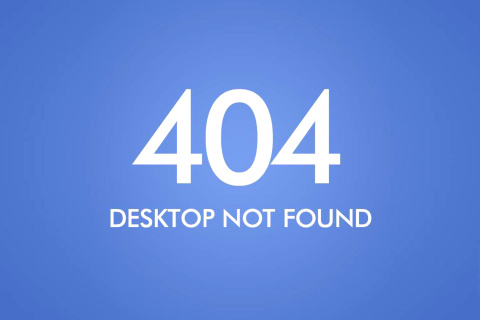 Обои 404 Desktop Not Found 480x320
