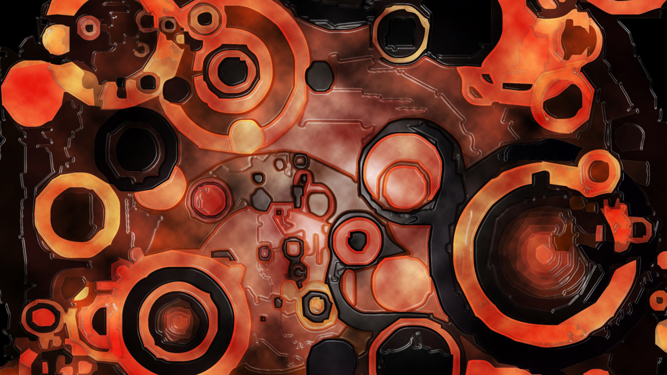 Screenshot №1 pro téma Abstract Circles 1366x768