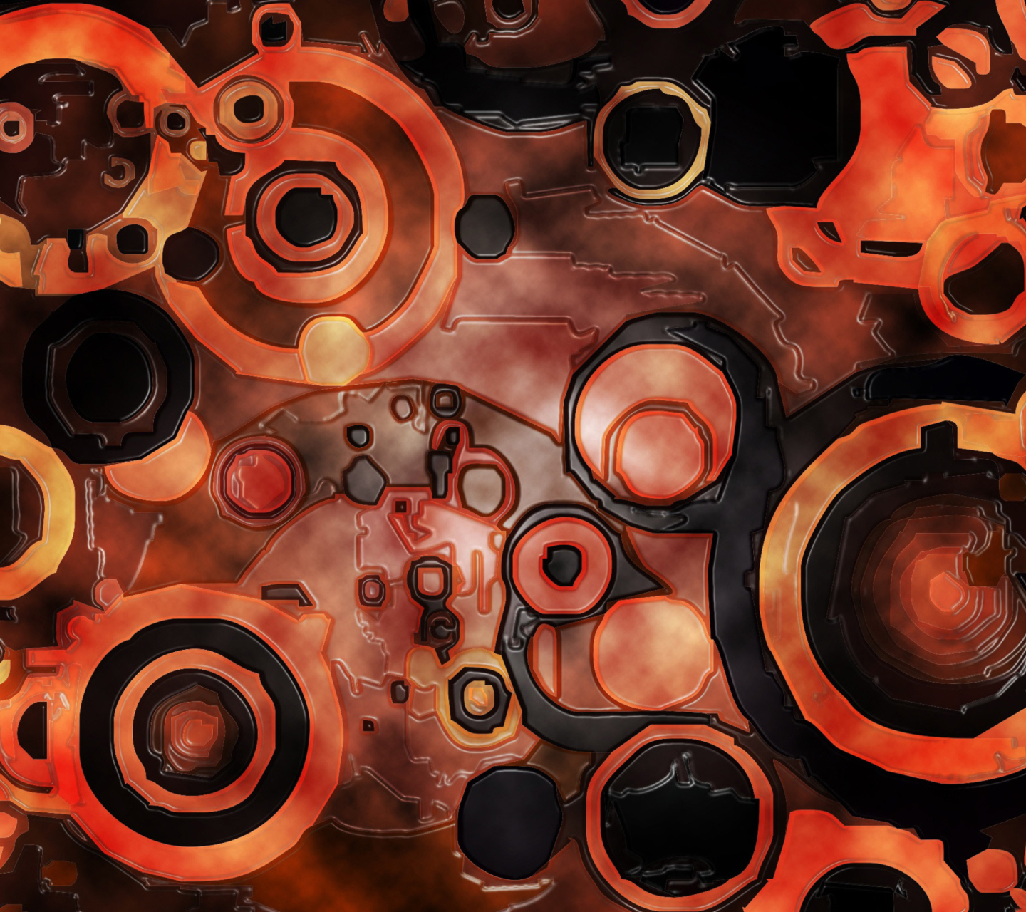 Das Abstract Circles Wallpaper 1440x1280