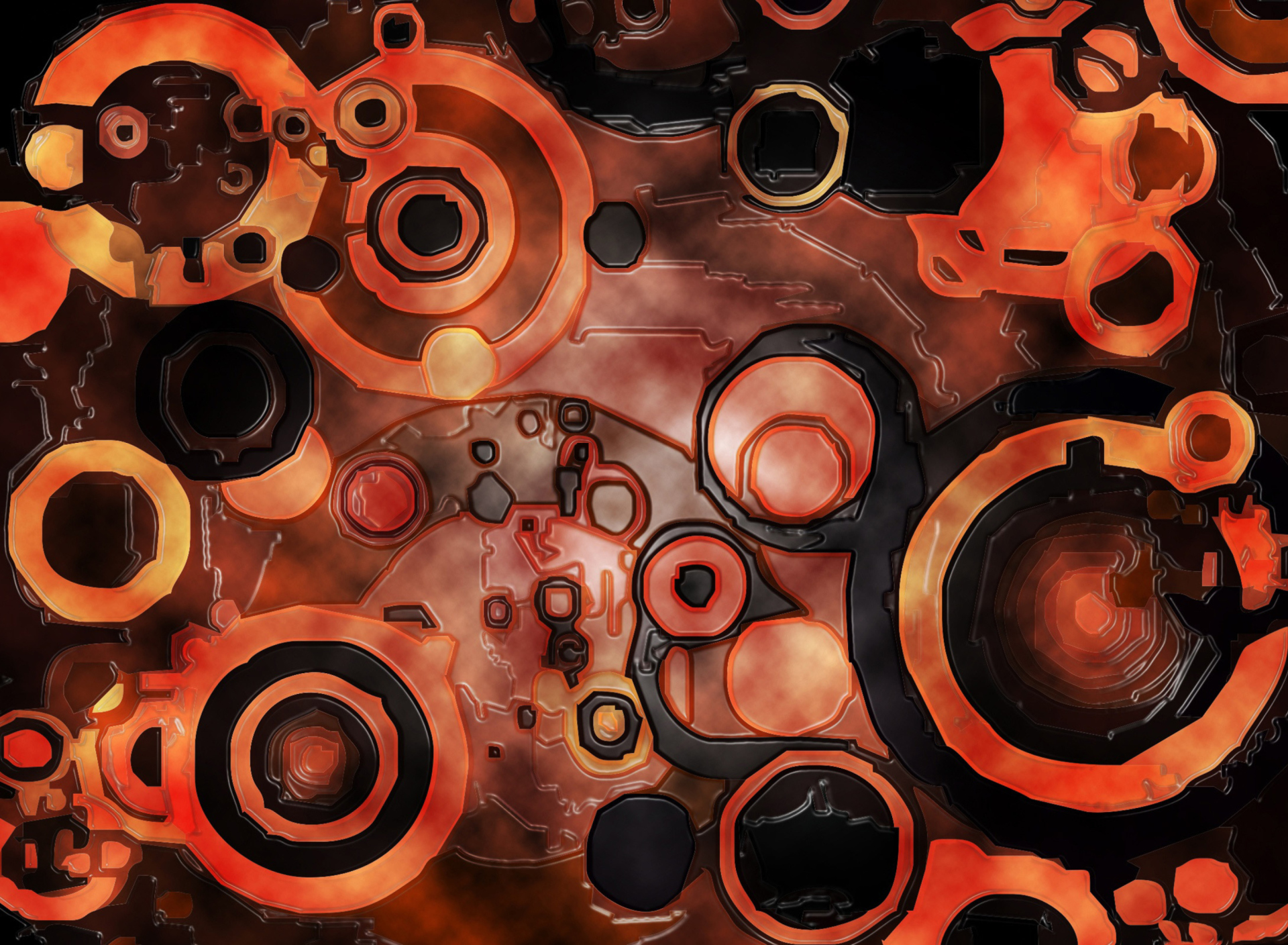 Das Abstract Circles Wallpaper 1920x1408