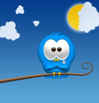 Sad Bird Wallpaper for iPad