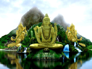 Das Buddhist Temple Wallpaper 320x240