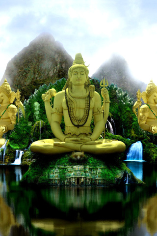 Das Buddhist Temple Wallpaper 320x480