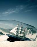 Fondo de pantalla Ship In A Bottle 128x160