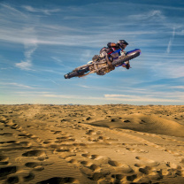 Das Motocross in Desert Wallpaper 208x208