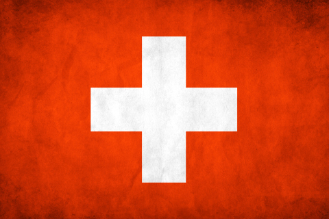 Обои Switzerland Grunge Flag 480x320
