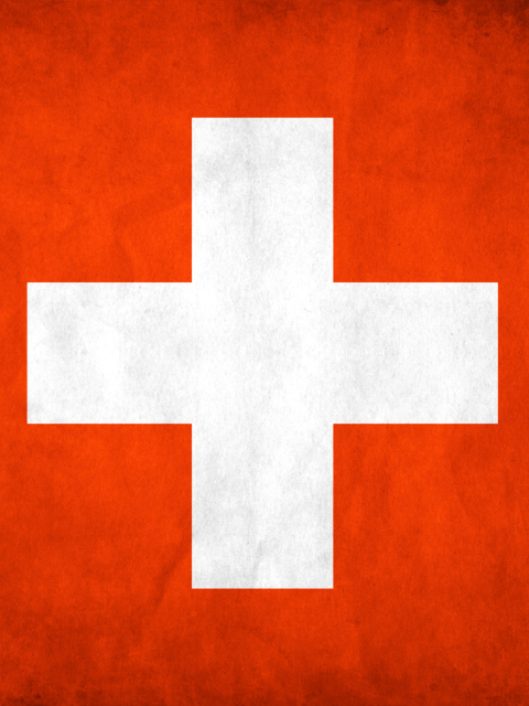 Das Switzerland Grunge Flag Wallpaper 480x640