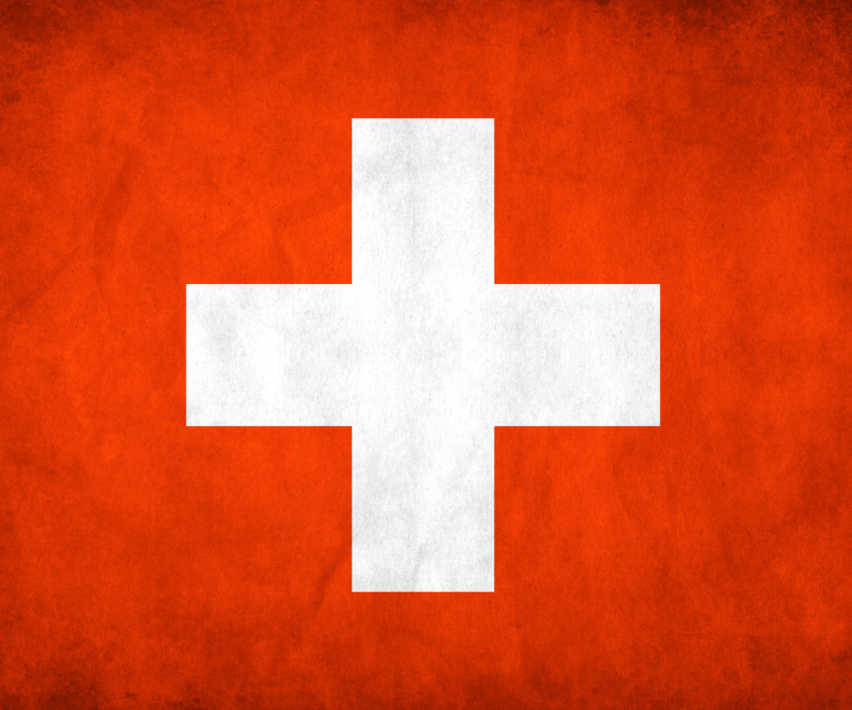 Das Switzerland Grunge Flag Wallpaper 960x800