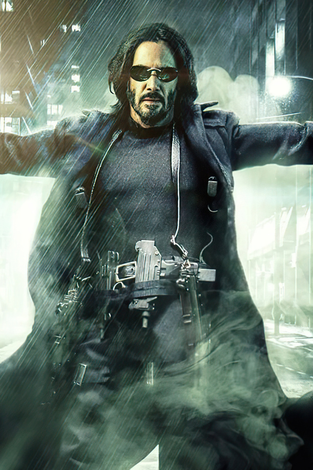 The Matrix Resurrections Neo wallpaper 640x960