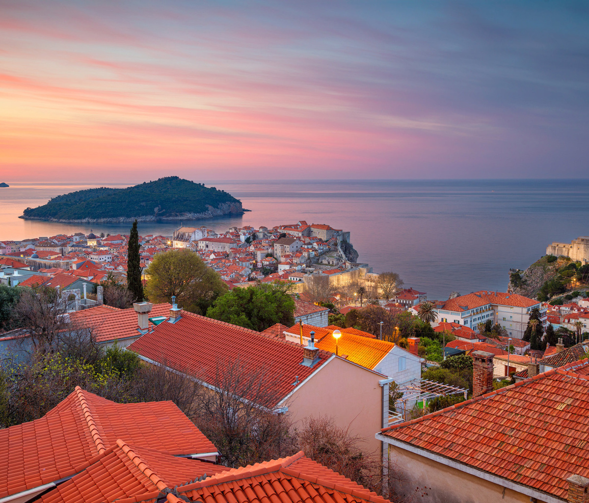 Обои Adriatic Sea and Dubrovnik 1200x1024