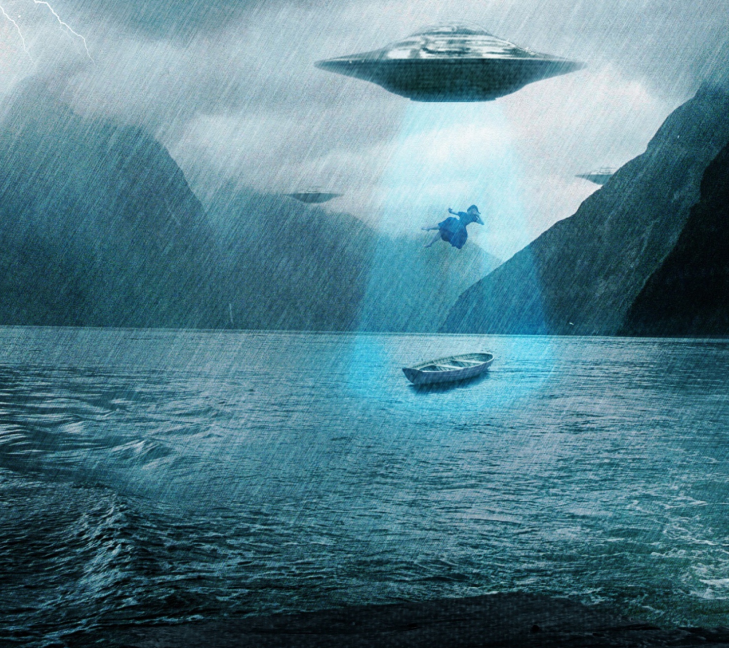 Alien Abduction wallpaper 1440x1280