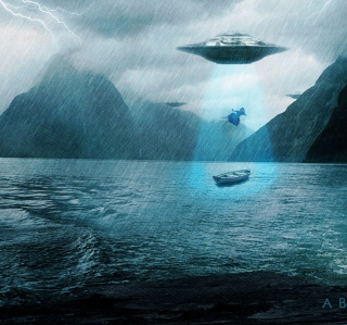 Alien Abduction Picture for iPad mini 2