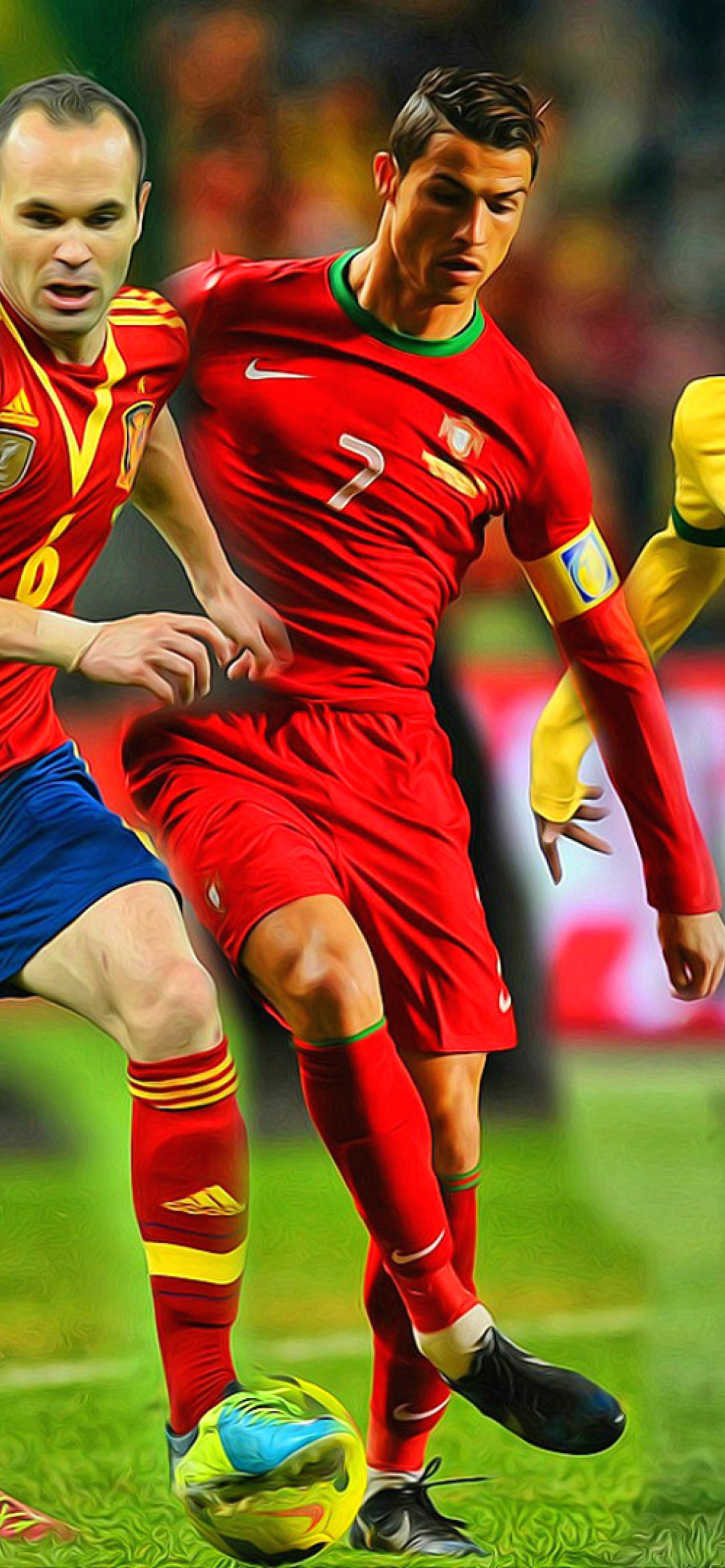 World Cup Collage wallpaper 1170x2532